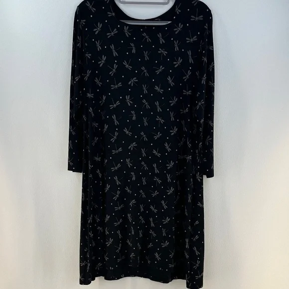 Gudrun Sjoden Dragonfly Long Sleeve Midi Dress - Picture 1 of 8